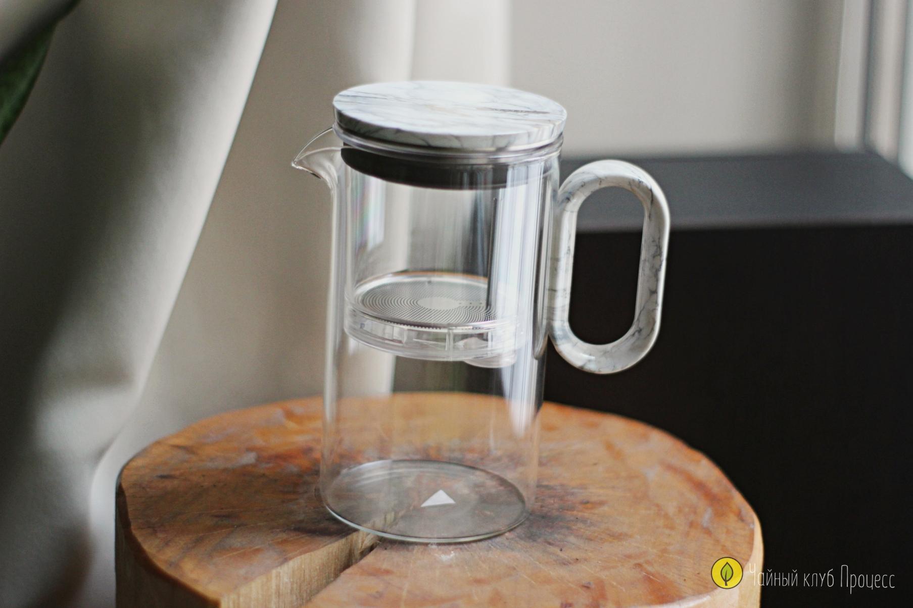 Типот с магнитным механизмом слива